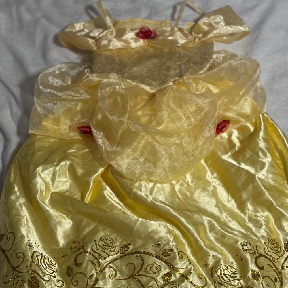 Disney Beauty and the Beast Belle dress up girls size 4 to 6x